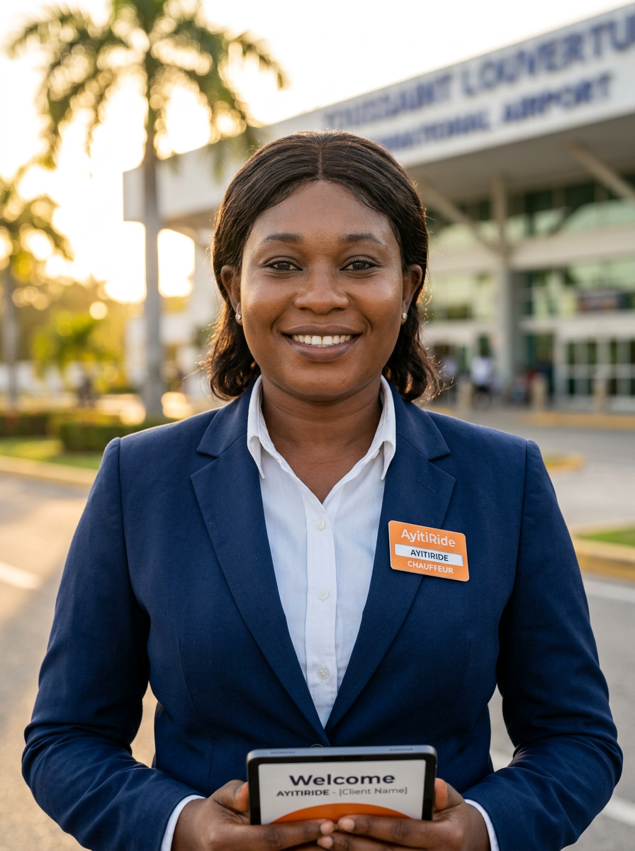 Nadine Élysée, AyitiRide airport chauffeur